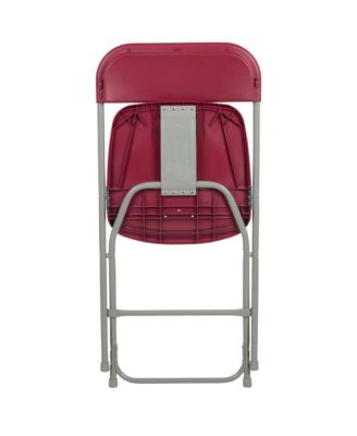 Set Of 10  650 Llb Weight Capacity  Plastic Stackable Folding Plastic Chairs