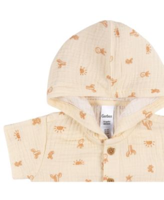 Baby Boys Hooded Romper