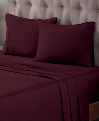 400-TC Egyptian Cotton Solid Deep Pocket Sheet Set, Twin