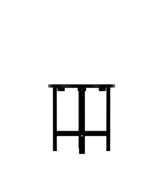 3 Piece Outdoor Porch Rocking Chairs with Round Side Table Set