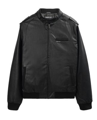 Men's Faux Leather Iconic Racer Jacket