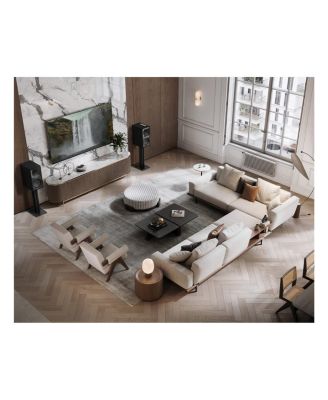 THE-NINES-WALNUT 240W Powered Speaker Pair with 8" Woofer (2023)