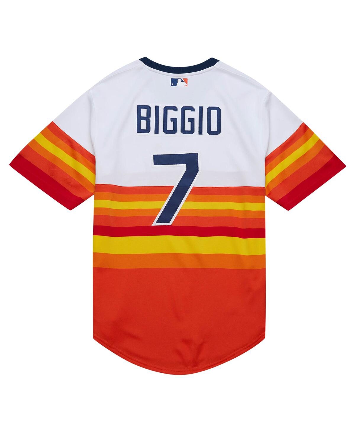 Mitchell Ness Men's Craig BiggioHouston Astros 2004 Cooperstown Collection Authentic Throwback Jersey - White