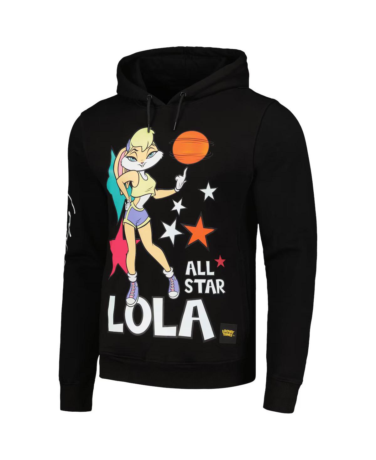 FREEZE MAX MEN'S & WOMEN'S BLACK LOONEY TUNES LOLA ALL-STAR PULLOVER HOODIE 