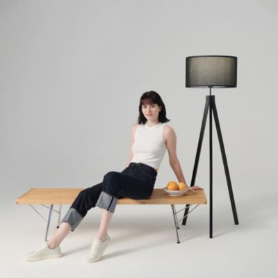 Eden 58" LED Traditional Tripod Floor Lamp with Fabric Drum Shade