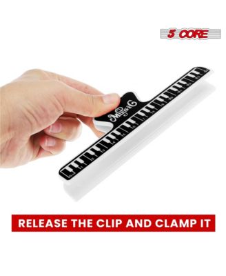 Music Sheet Page Holder 2PCS Black | Durable Plastic Music Score Fixed Clips - MUS CLIP 2PCS