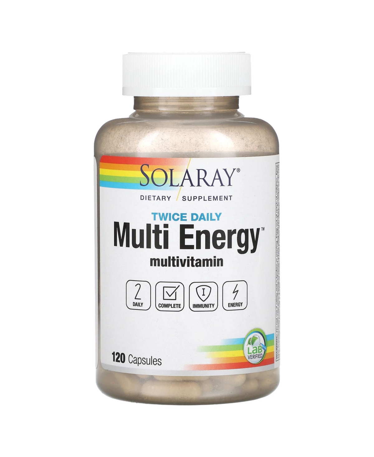Twice Daily Multi Energy Multivitamin - 120 Capsules - Assorted Pre-pack (See Table
