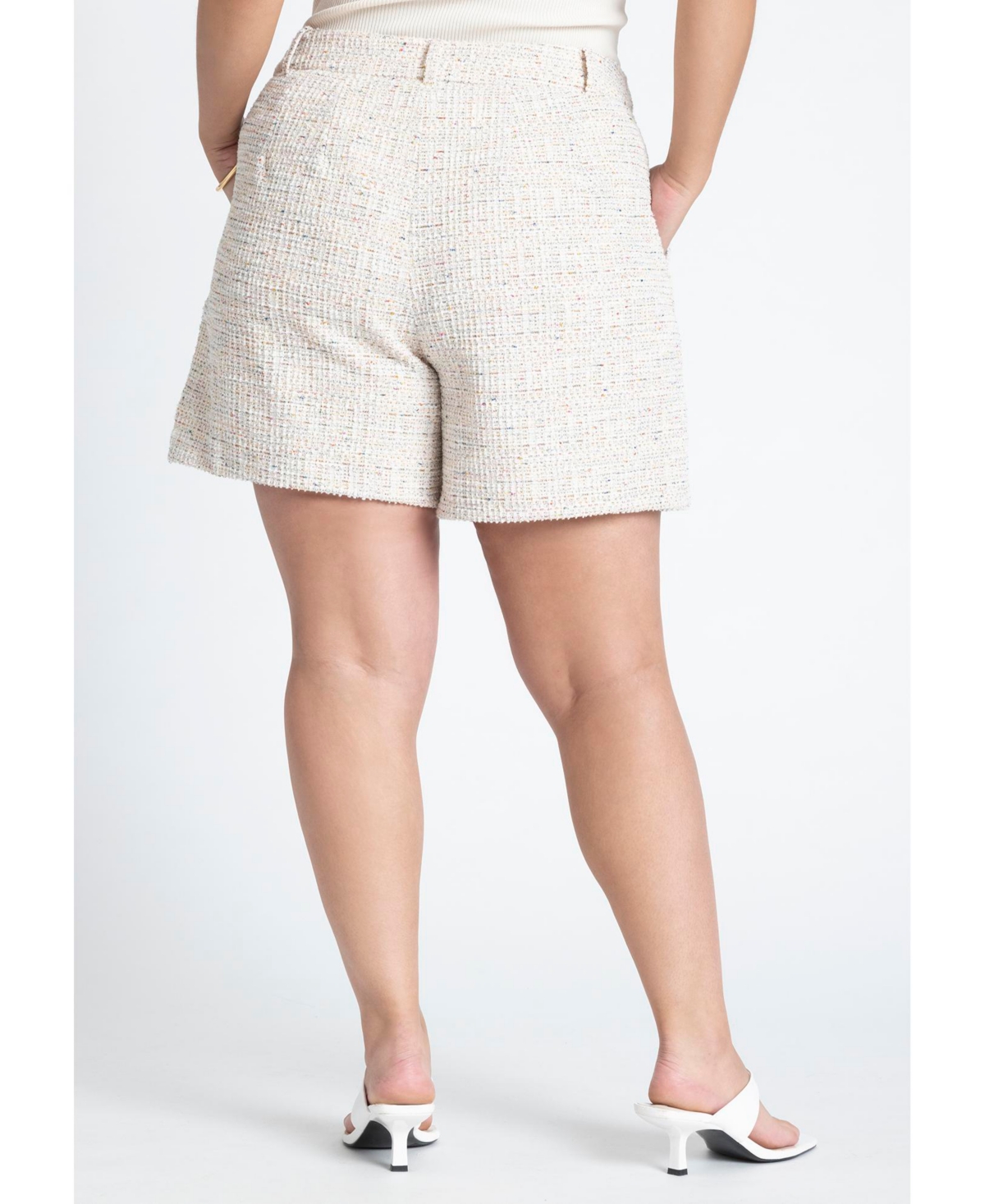 Eloquii Plus Size Tweed Short