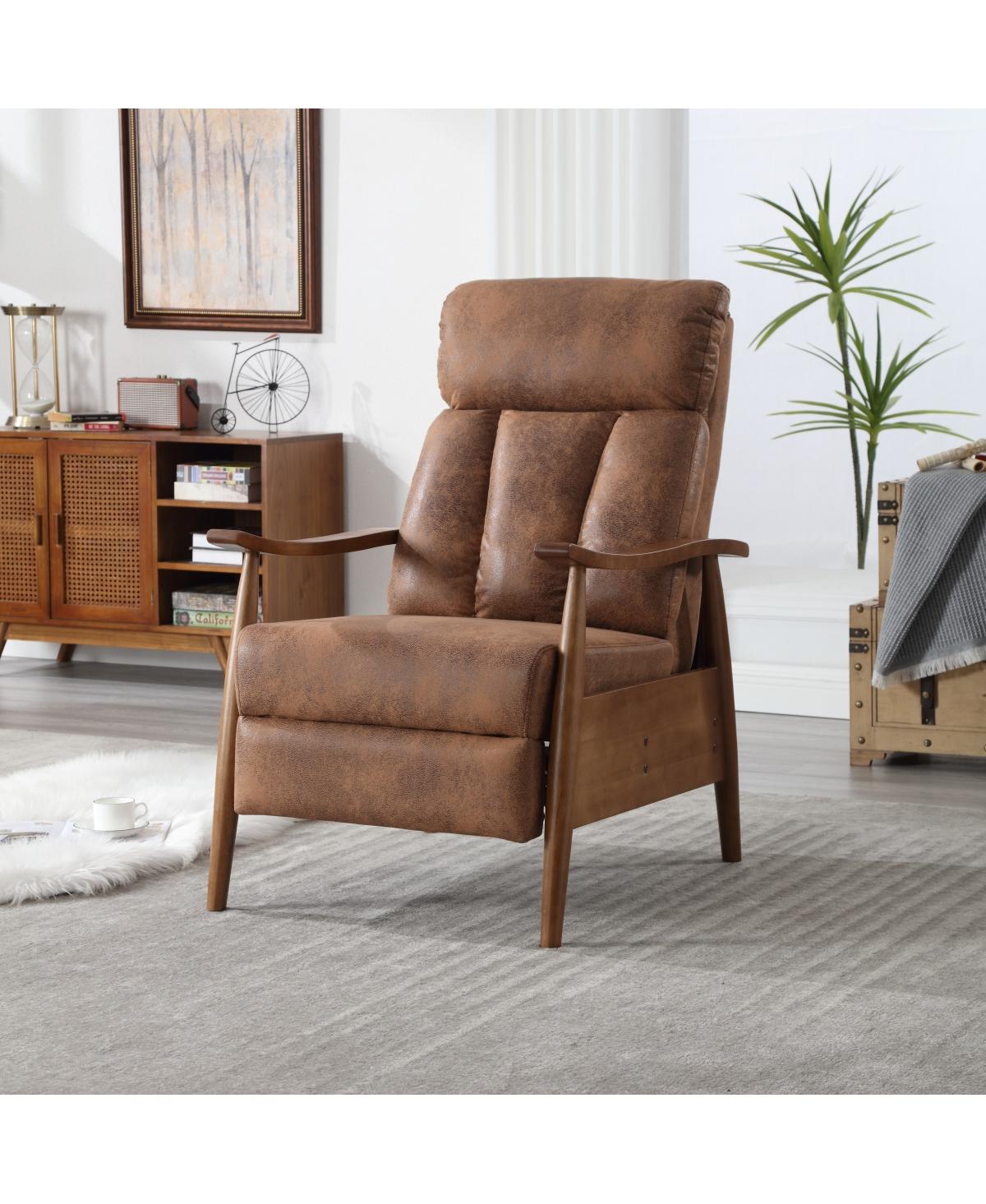 Streamdale Wood Frame Armchair, Modern Accent Chair Lounge Chair For Living Room