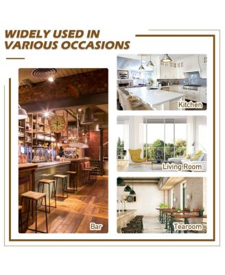 Set of 2 Swivel Counter Height Bar Stools