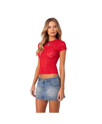 Women's Kaori Sheer Lace T Shirt