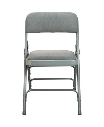 2-Pack Advantage Padded Metal Folding Chair - Fabric Seat