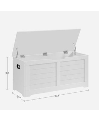 Storage Chest, Storage Trunk With 2 Safety Hinges, For Entryway, Bedroom