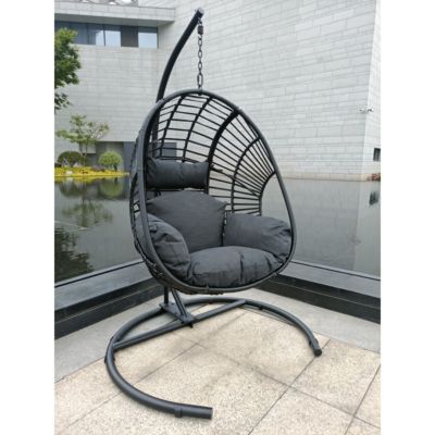 High Quality Outdoor Indoor PE Wicker Swing Egg Chair