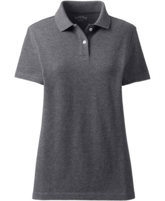 Women's Short Sleeve Basic Mesh Polo Shirt