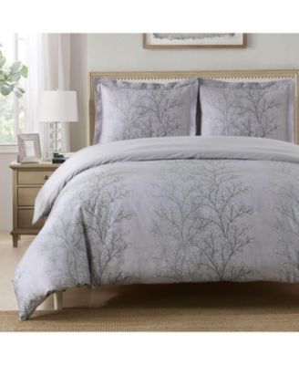 Arboreal Cotton 3 Pc Duvet Cover Set, King/California King
