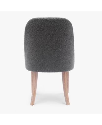 Mid-Century Modern Upholstered Boucle Dining Chair