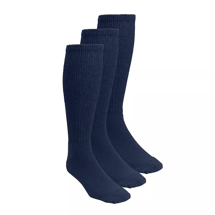 Big & Tall Diabetic Over-The-Calf Extra Wide Socks 3-Pack