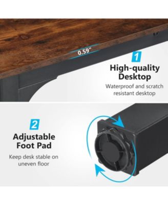 78.7 Inches Extra Long Computer Desk, 2 Person Desk, Double Long Desk, Workstaion for Home Office