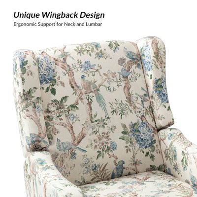 Floral Manual Swivel Glider Recliner – Yaffa Design