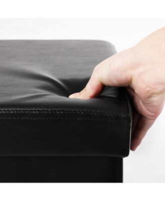 Folding Storage Ottoman Cube