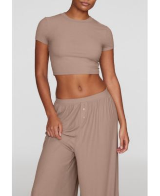 Women's The Baby Tee - Modal Silk Rib