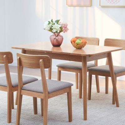 Streamdale Solid Oak Round Dining Table for 6-8 People