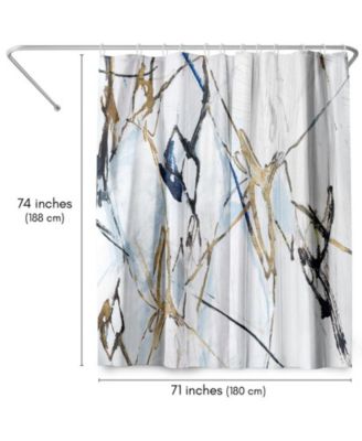 Abstract Shower Curtain by PI Creative Art, 71" x 74"