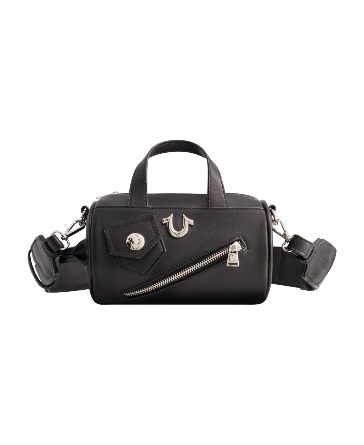 Zip Top Mini Duffle handbag - Cognac / Brown