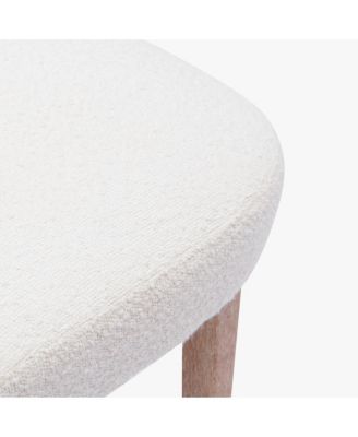 Mid-Century Modern Upholstered Boucle Dining Chair