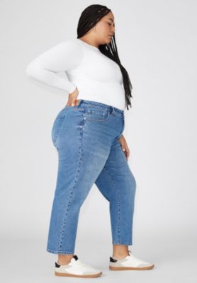Women's Plus Size The Naomi Comfort Stretch Straight Leg Jean Crop