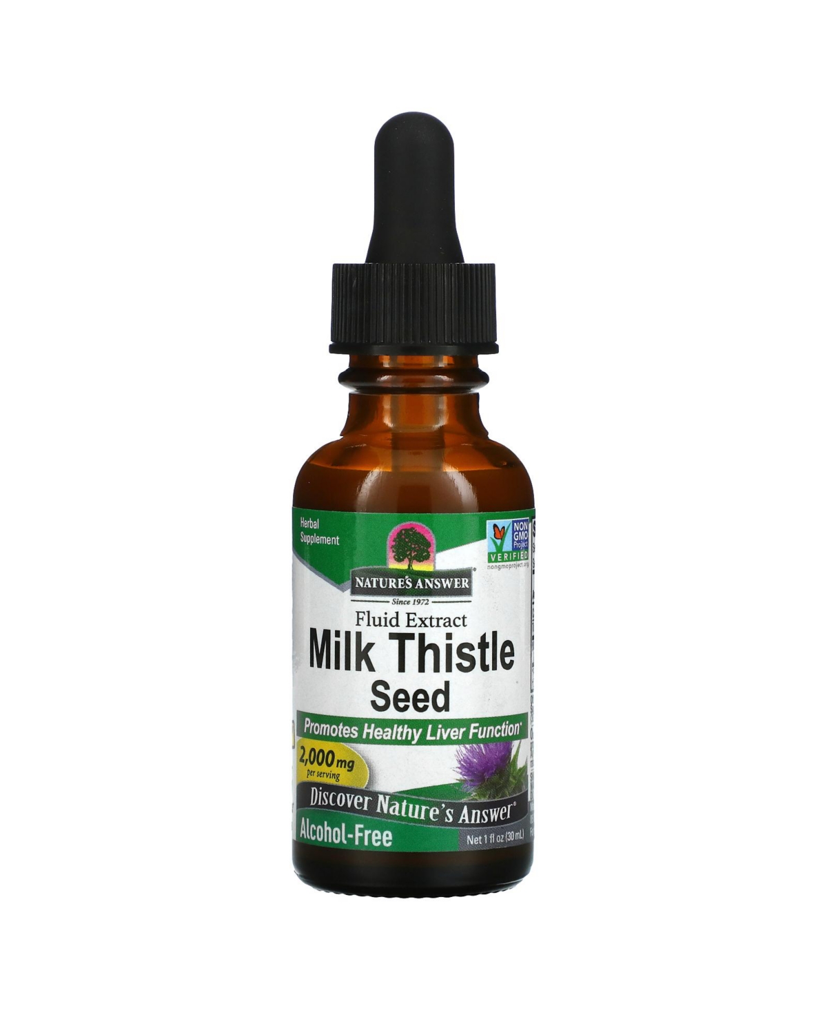 Milk Thistle Seed Fluid Extract Alcohol-Free 2 000 mg - 1 fl oz (30 ml) - Assorted Pre-pack (See Table