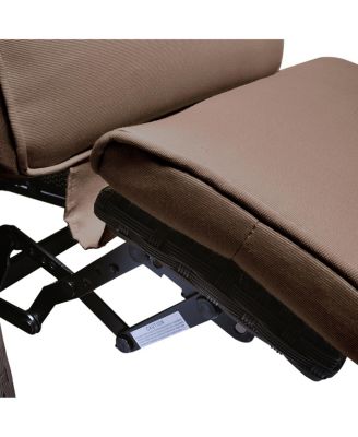 Wicker Garden Recliner with Thick Cushion