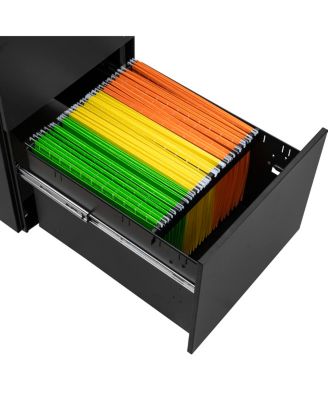 Simplie Fun Steel Mobile File Cabinet with Lock & Anti-tilt Wheels