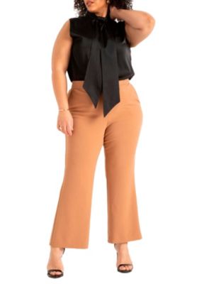 Women's Plus Size The 365 Suit Crop Flare Leg Trouser