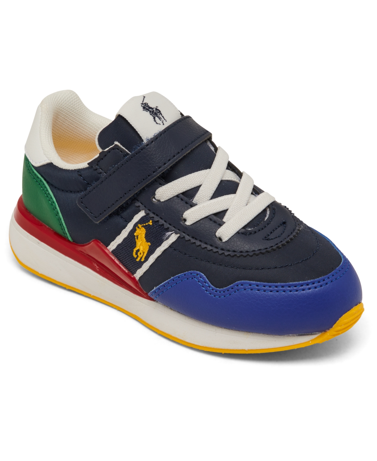 Shop Polo Ralph Lauren Toddler Kids Train 89 Casual Sneakers From Finish Line In Multi