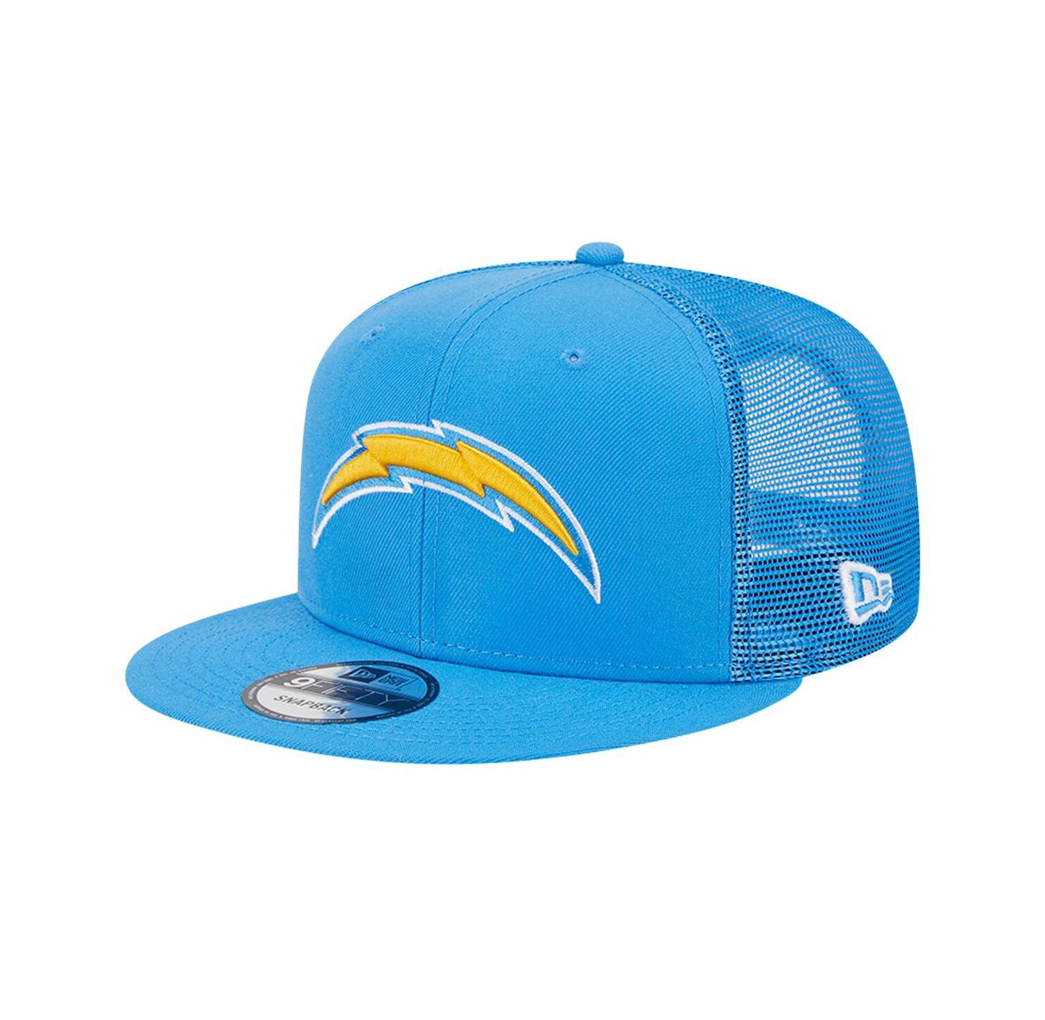 Men's Powder Blue Los Angeles Chargers Main Trucker 9FIFTY Snapback Hat