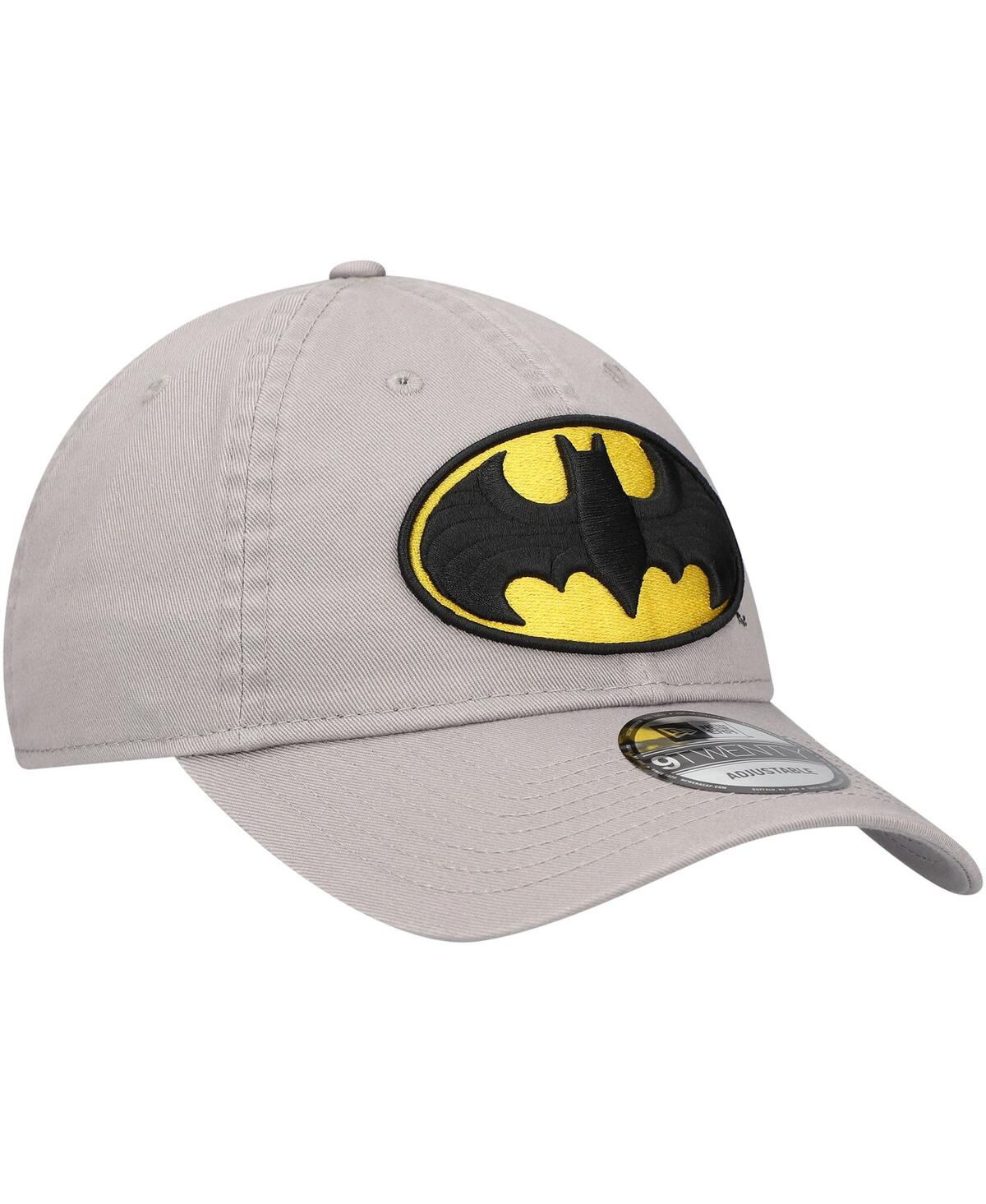 NEW ERA MEN'S GRAY BATMAN 9TWENTY ADJUSTABLE HAT 