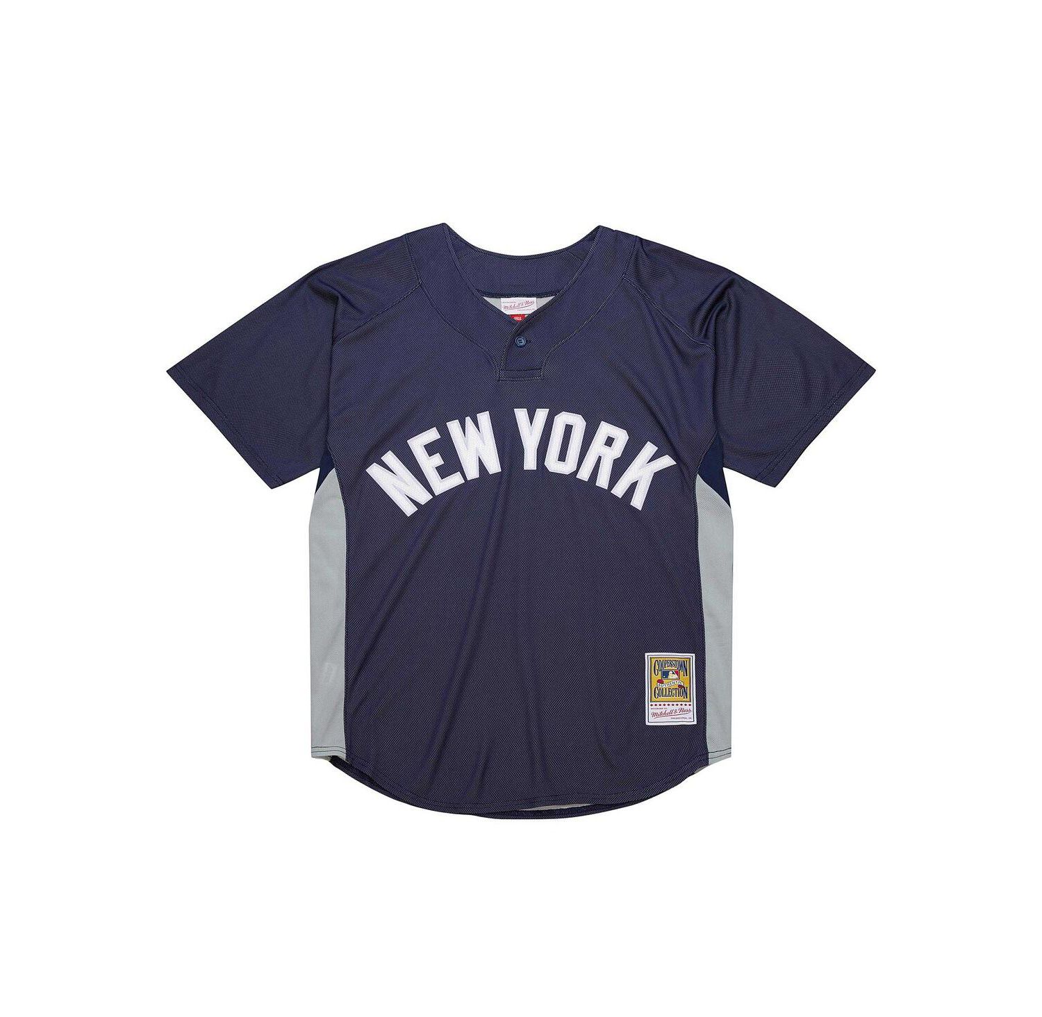 Men's Derek Jeter Navy New York Yankees Cooperstown Collection Batting Practice Jersey