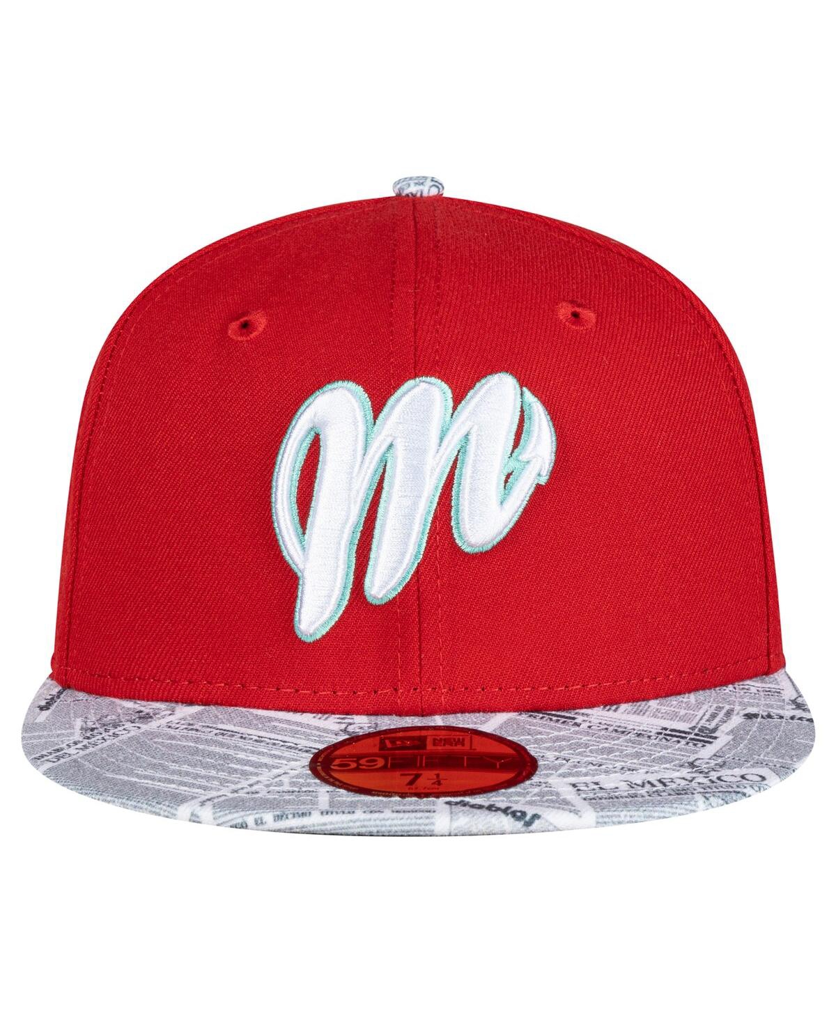 New Era Men's Red/White Mexico Diablos Mexico League On Field 59FIFTY Fitted Hat