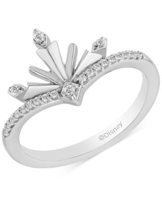 Disney Enchanted Vault - Diamond Elsa Ring (1/10 ct. t.w.) in Sterling Silver