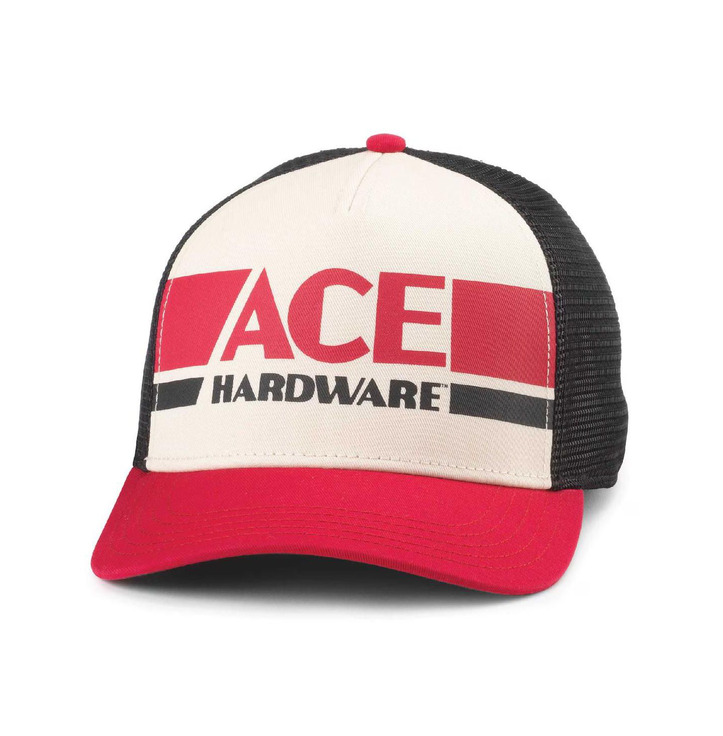 Мужская кепка American Needle Natural/Red Ace Hardware Sinclair Adjustable Hat — фото 1