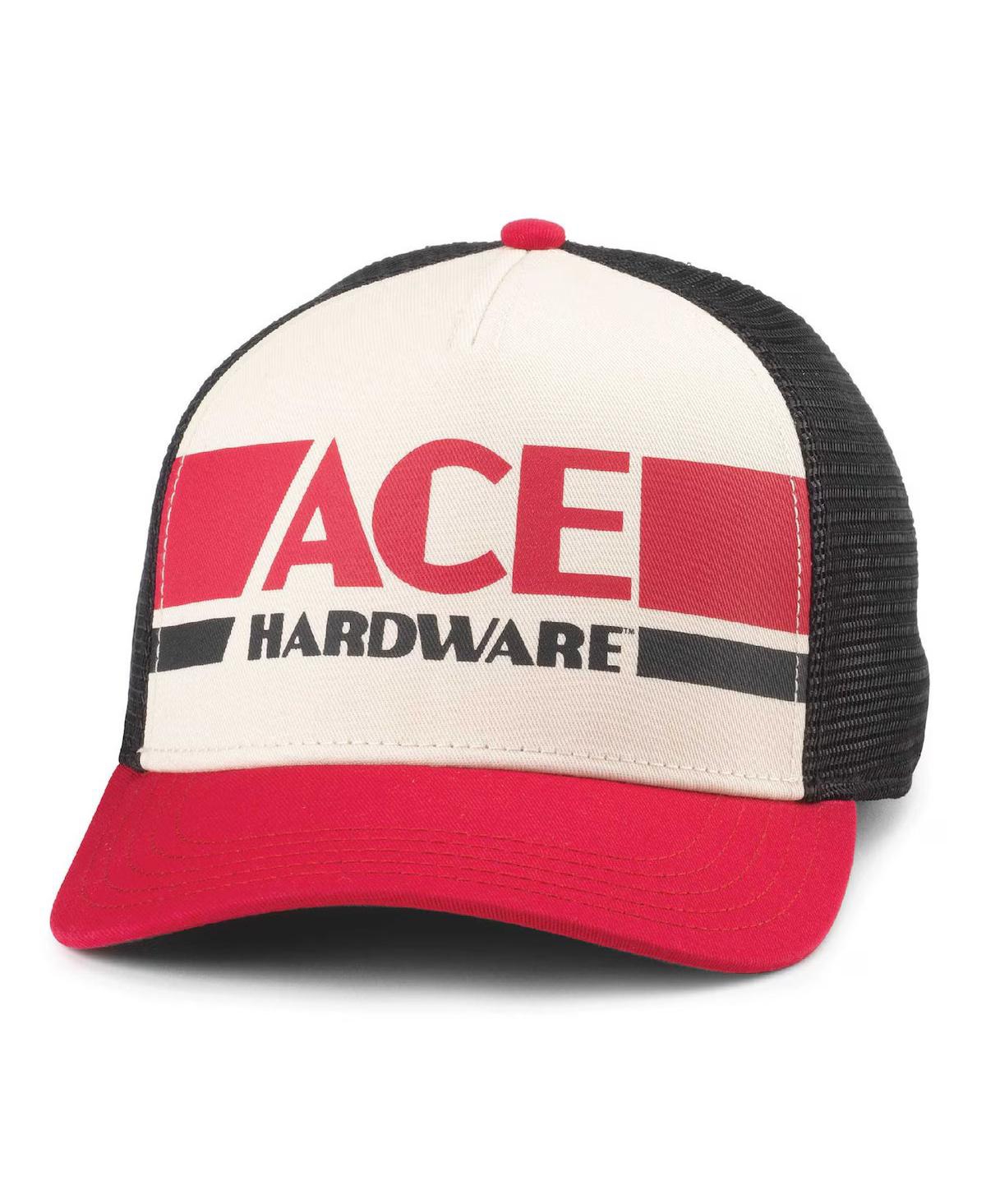 American Needle Men's Natural/red Ace Hardware Sinclair Adjustable Hat