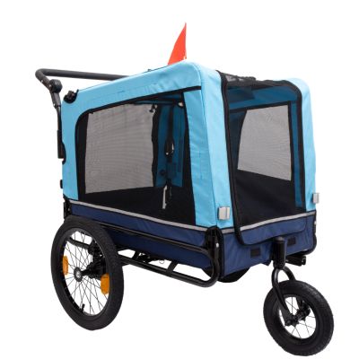 Heavy-Duty Foldable Pet Stroller Trailer