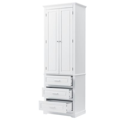 Streamdale Tall Storage Cabinet With Three Drawers For Bathroom/Office