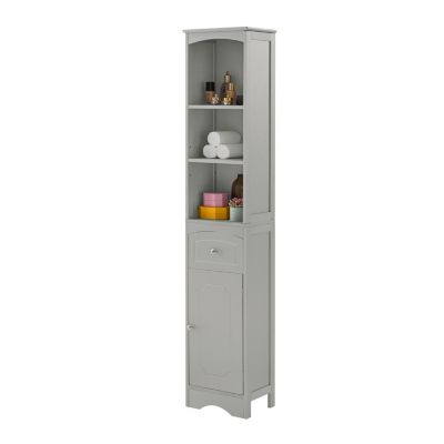 Freestanding Bathroom Cabinet with Drawer and Adjustable Shelf