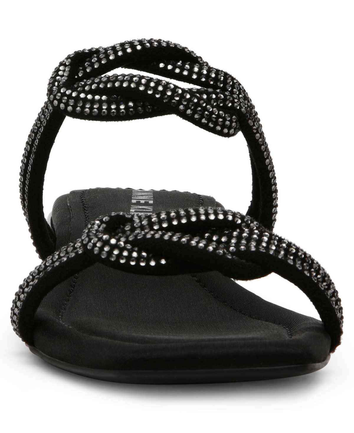 Shop Anne Klein Women's Lisette Knot Embellished Dress Sandals In Black Cr