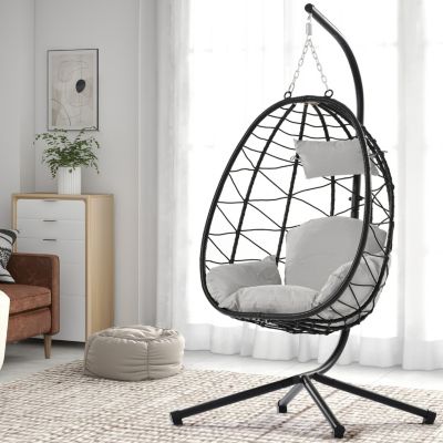 Streamdale Egg Chair with Stand for Indoor and Outdoor Use