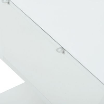 Modernist Glass-Wood Center Table