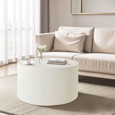 Streamdale Vertical Stripe Nesting Coffee Table Set (2 pcs)